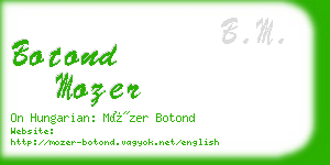 botond mozer business card