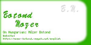 botond mozer business card
